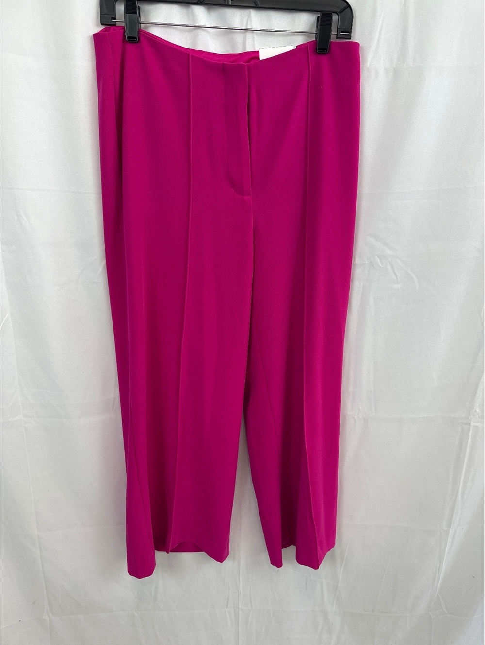 Express Cropped Wide Leg High Rise Pants 8R Fuchsia Pink